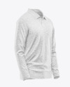 Men's Long Sleeve Polo Shirt Mockup