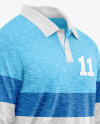 Men's Long Sleeve Polo Shirt Mockup