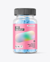 Clear Plastic Pills Jar Mockup