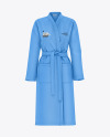 Women's Waffle Terry Bathrobe Mockup - Front View