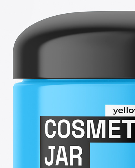 Glossy Cosmetic Jar Mockup