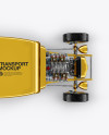 Metallic Hot Rod Mockup - Top View