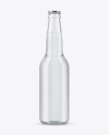 Clear Glass Bottle With Tonic Mockup