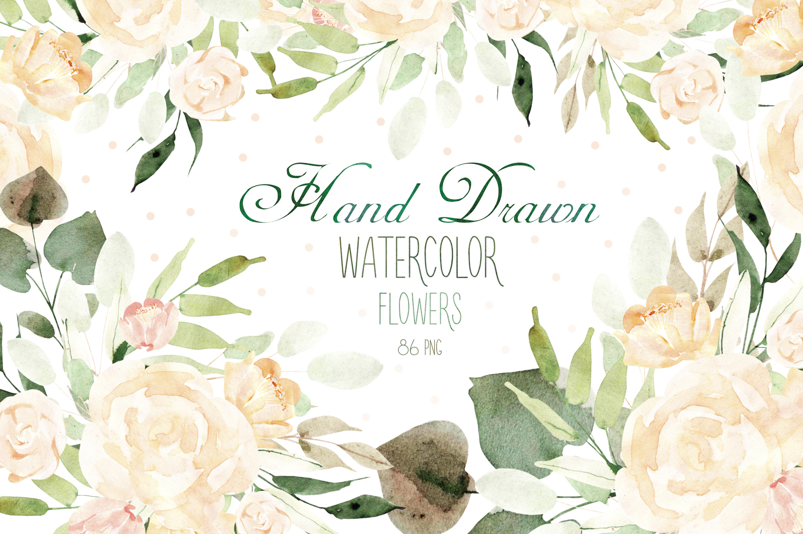 Hand Drawn Watercolor Flowers 86 PNG Hand Drawn Watercolor Flowers 86 PNG