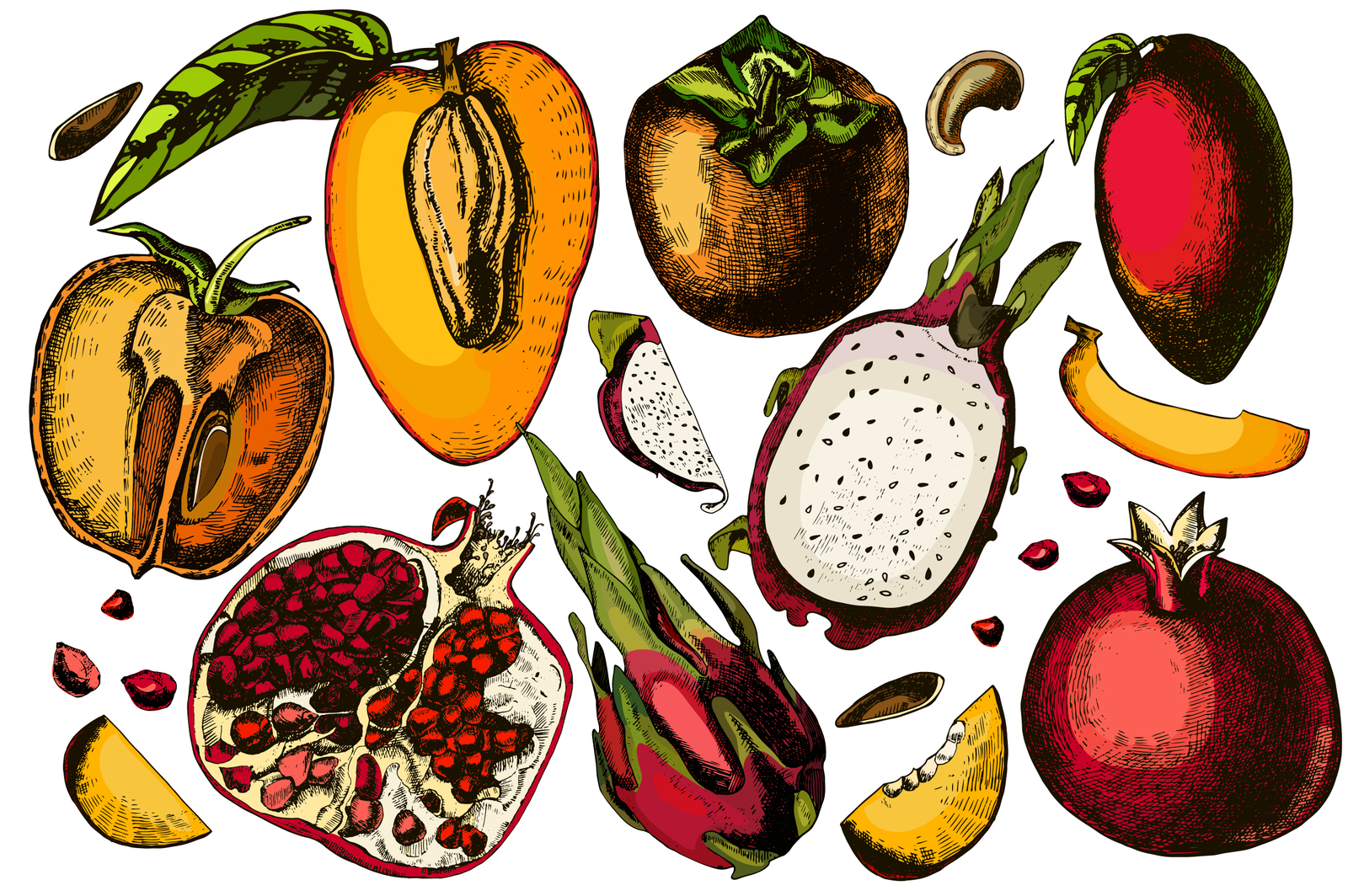 Beautiful fruits and berries Beautiful fruits and berries