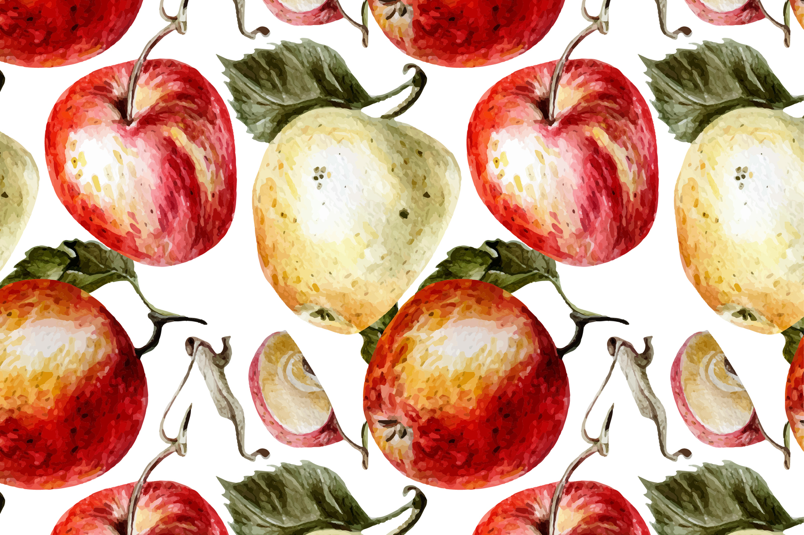 Beautiful watercolor apples Beautiful watercolor apples