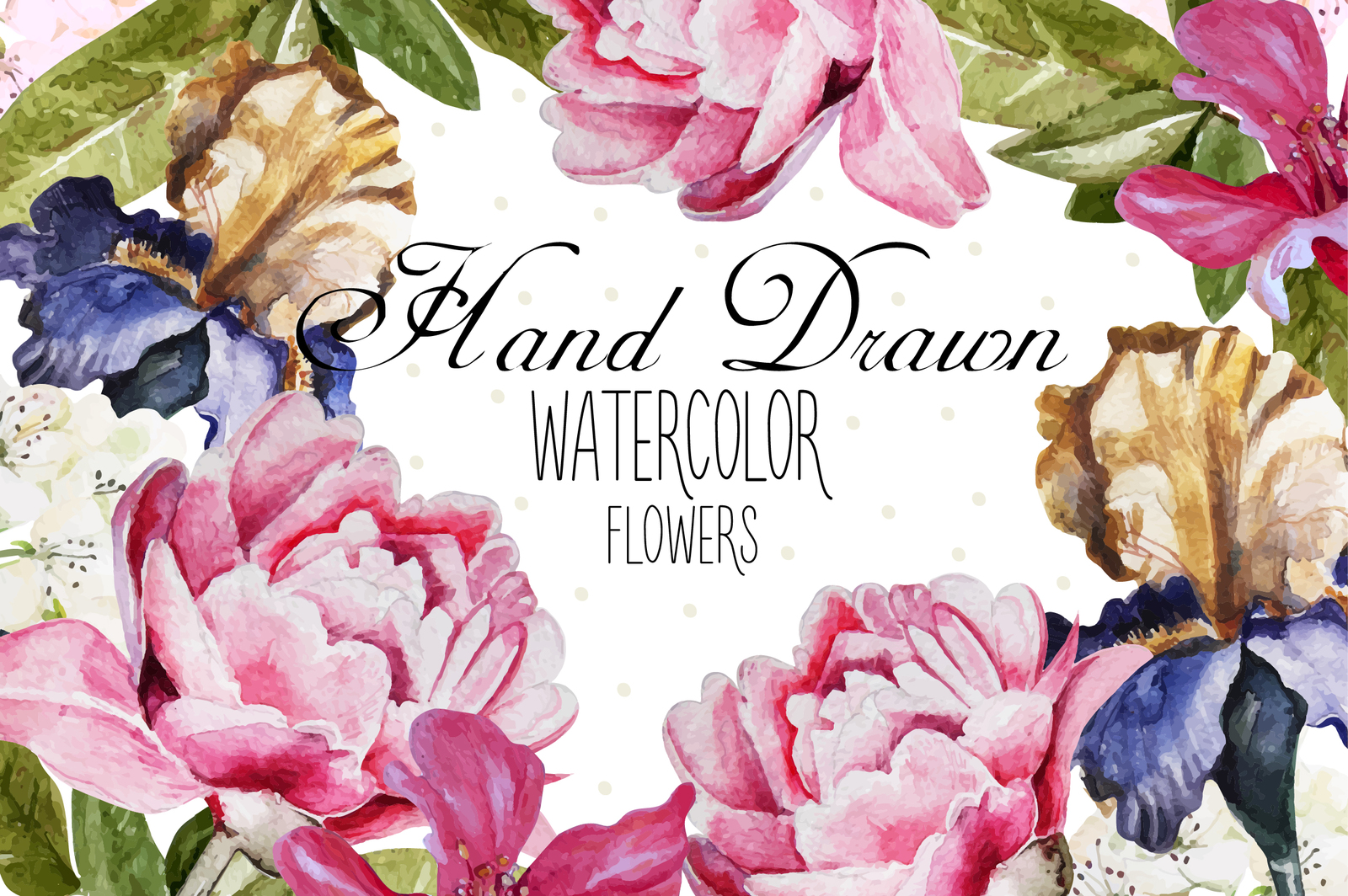 Beautiful watercolor flowers Beautiful watercolor flowers
