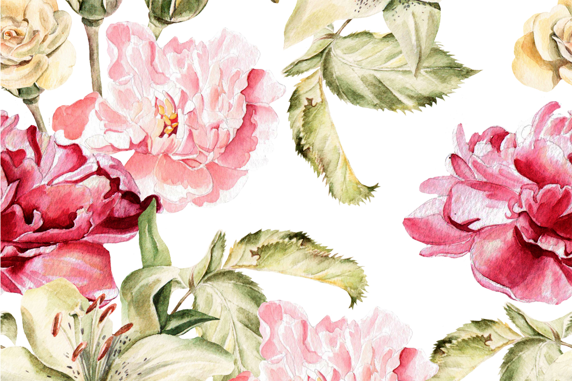 Beautiful watercolor flowers Beautiful watercolor flowers