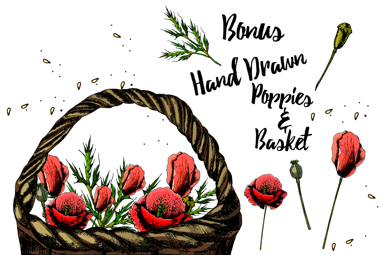 Bread and pastries. Hand drawing. Bread and pastries. Hand drawing.