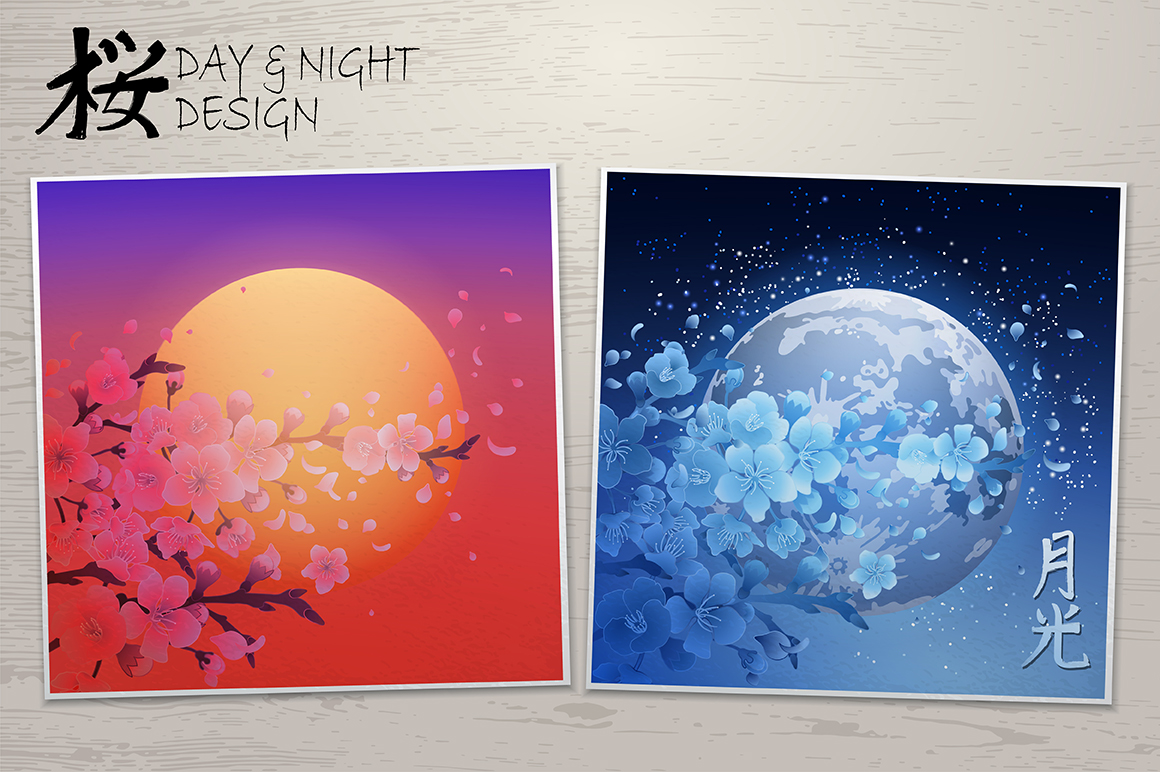 Vector cherry blossom collection Vector cherry blossom collection