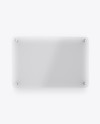 Horizontal Frosted Glass Nameplate W/ Round Corners Mockup - Front View