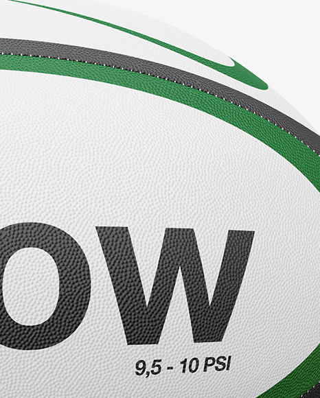 Rugby Ball Mockup - Front View