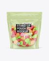 Stand-up Pouch with Gummies Mockup