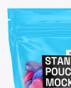 Stand-up Pouch with Gummies Mockup