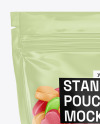 Stand-up Pouch with Gummies Mockup