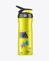 Metallized Sport Bottle Mockup