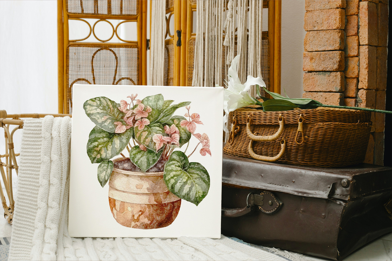 Potted plants clipart