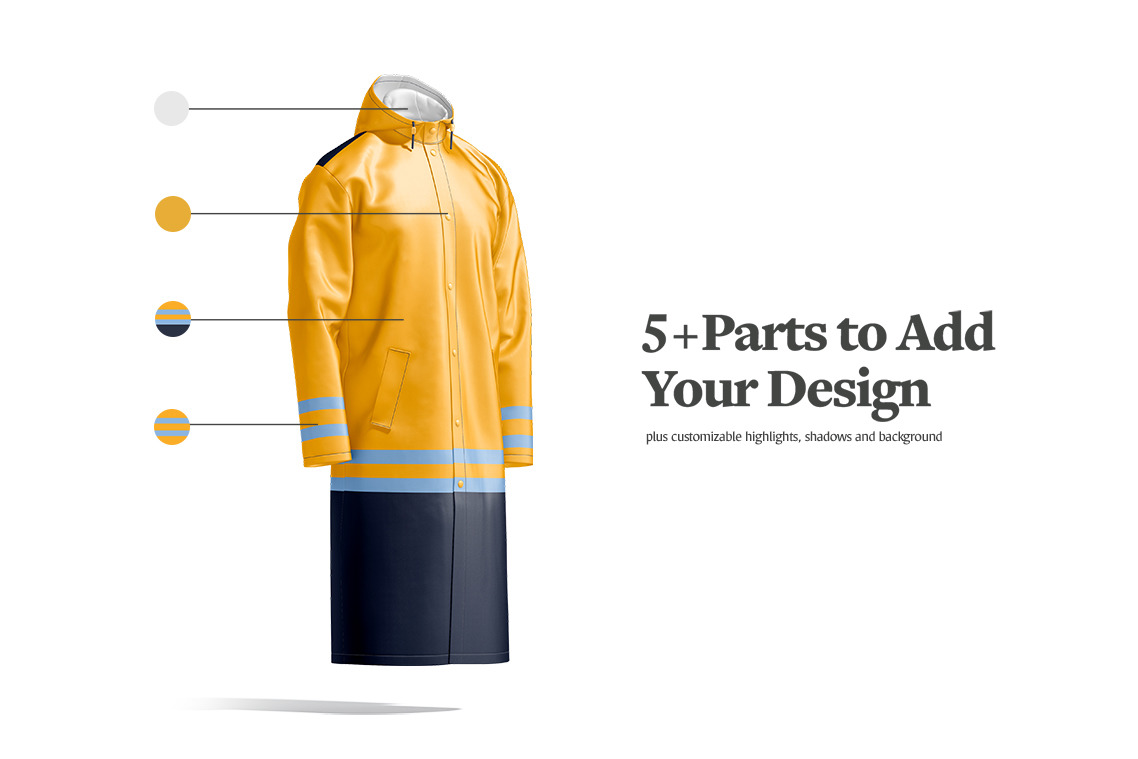 Raincoat Mockups Set Raincoat Mockups Set