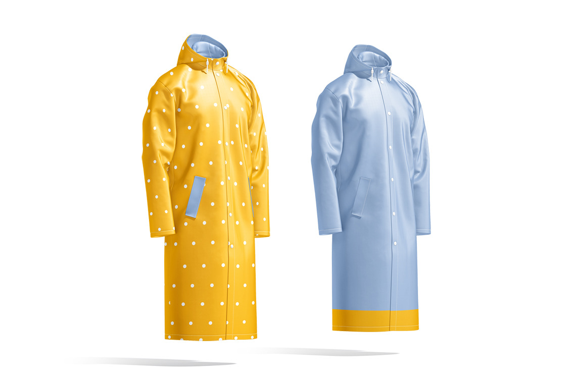 Raincoat Mockups Set Raincoat Mockups Set