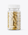 Clear Plastic Pills Jar Mockup