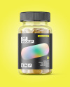 Clear Plastic Pills Jar Mockup