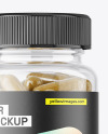 Clear Plastic Pills Jar Mockup