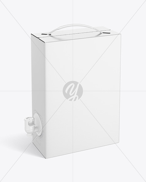 Paper Box with Wine Dispenser Mockup