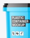 Glossy Plastic Container Mockup