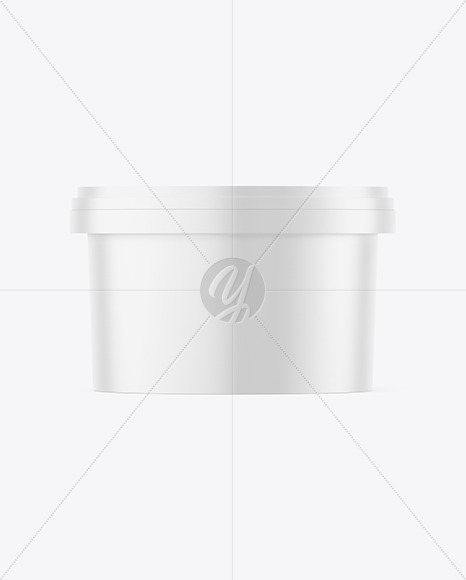 Matte Plastic Container Mockup