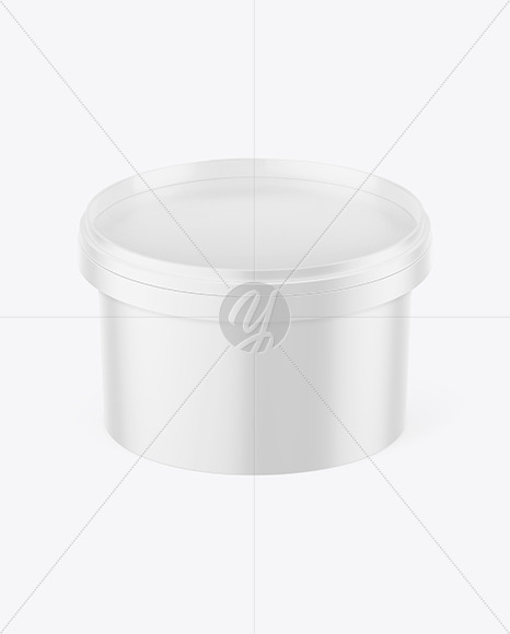 Matte Plastic Container Mockup