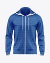 Men's Full-Zip Hoodie Mockup - Front View