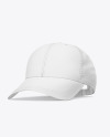 Baseball Cap Mockup - Front Half Side View