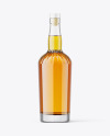 Clear Glass Whisky Bottle Mockup