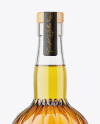 Clear Glass Whisky Bottle Mockup