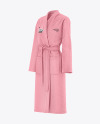 Women's Terry Bathrobe Mockup - Half Side View