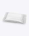 Matte Metallic Wet Wipes Package Mockup
