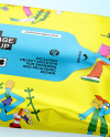 Matte Metallic Wet Wipes Package Mockup