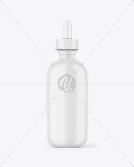 Glossy Dropper Bottle Mockup