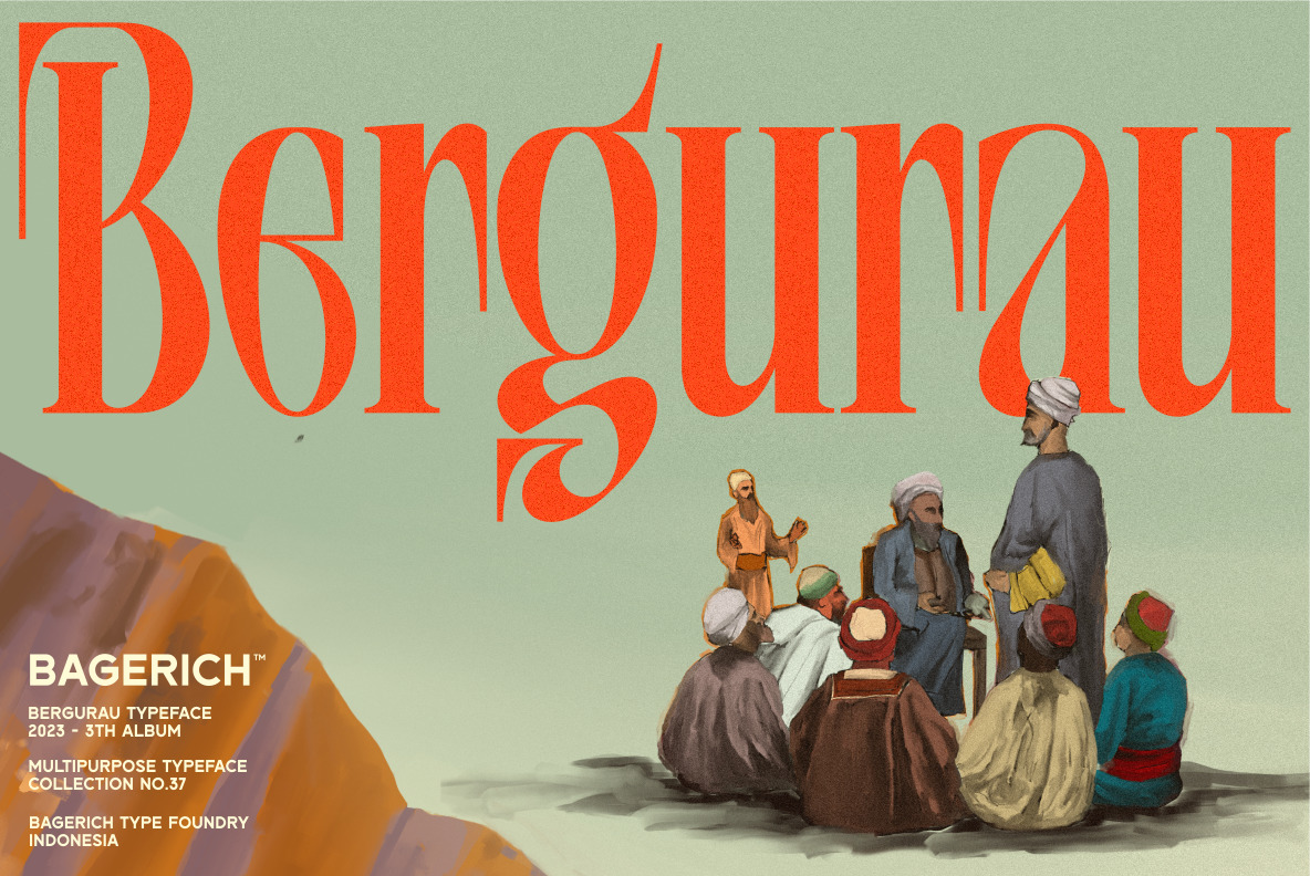 Bergurau Typeface