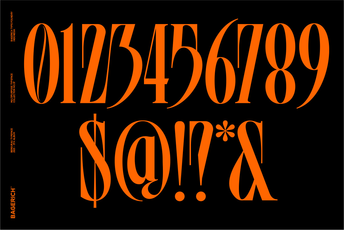 Bergurau Typeface