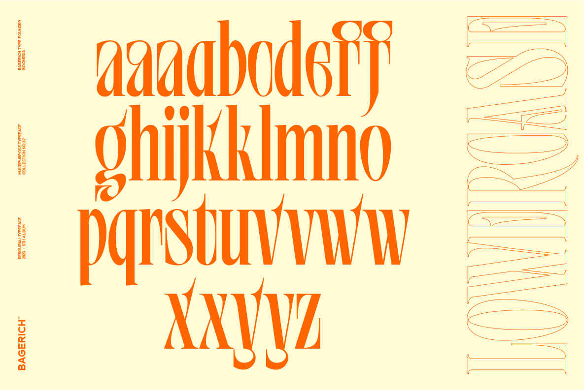 Bergurau Typeface