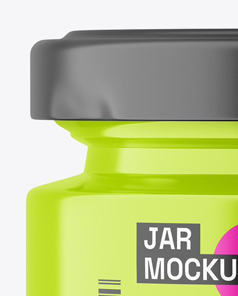 Glossy Jar Mockup