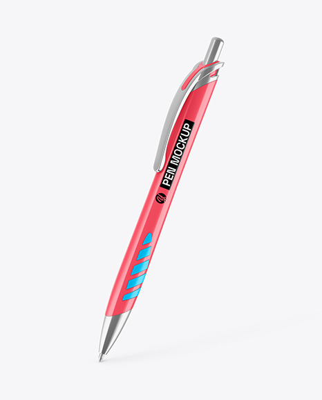 Glossy Mechanical Pen Mockup