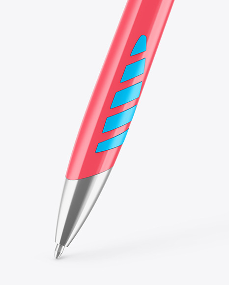 Glossy Mechanical Pen Mockup