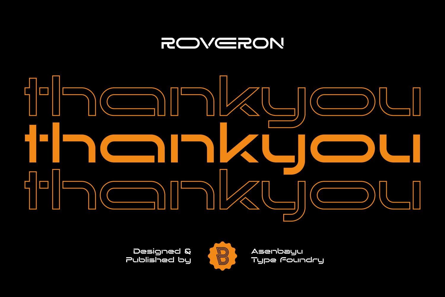 Roveron - Contemporary Wide Display Font