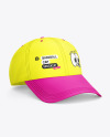 Baseball Cap Mockup - Front Half Side View