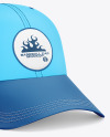 Baseball Cap Mockup - Front Half Side View