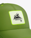 Baseball Cap Mockup - Front Half Side View