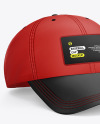 Baseball Cap Mockup - Front Half Side View