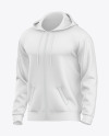 Men's Full-Zip Hoodie Mockup